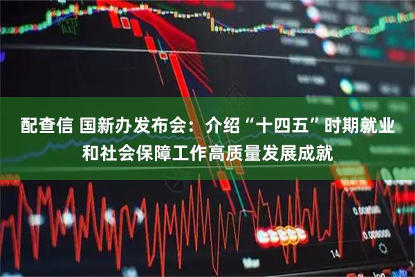配查信 国新办发布会：介绍“十四五”时期就业和社会保障工作高质量发展成就